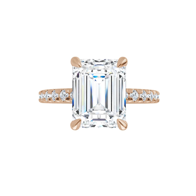 Chloe French Set Lab Diamond Ring