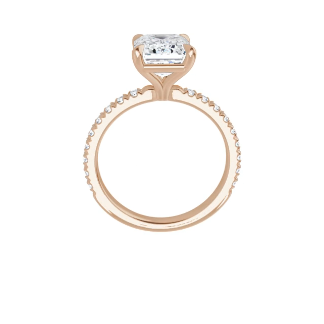 Chloe French Set Lab Diamond Ring