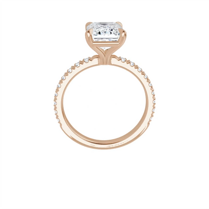 Chloe French Set Lab Diamond Ring