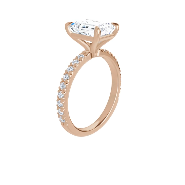 Chloe French Set Lab Diamond Ring