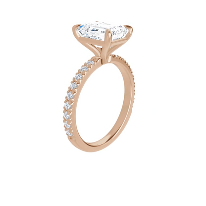 Chloe French Set Lab Diamond Ring