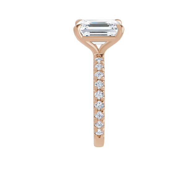 Chloe French Set Lab Diamond Ring