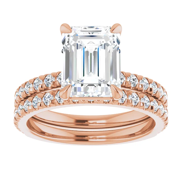 Chloe French Set Lab Diamond Ring
