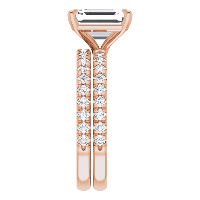 Chloe French Set Lab Diamond Ring
