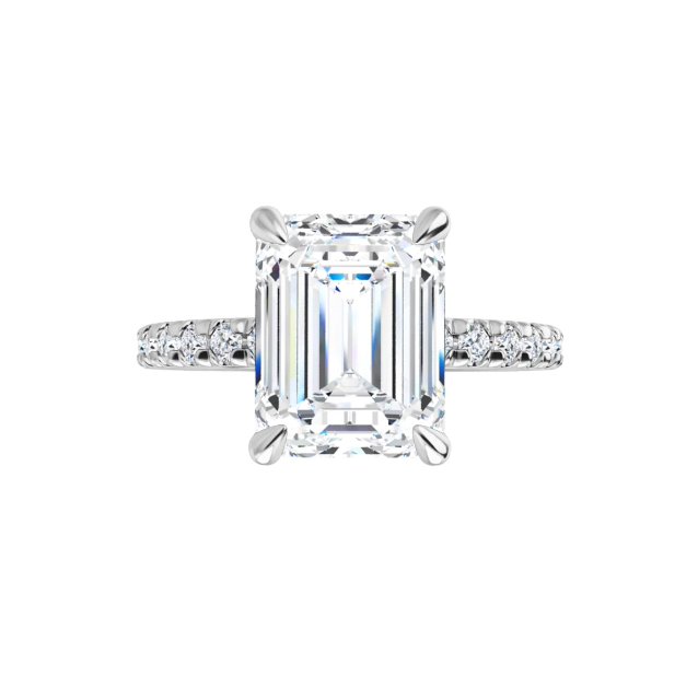 Chloe French Set Lab Diamond Ring