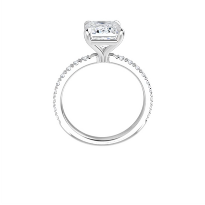 Chloe French Set Lab Diamond Ring