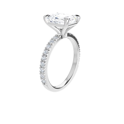 Chloe French Set Lab Diamond Ring