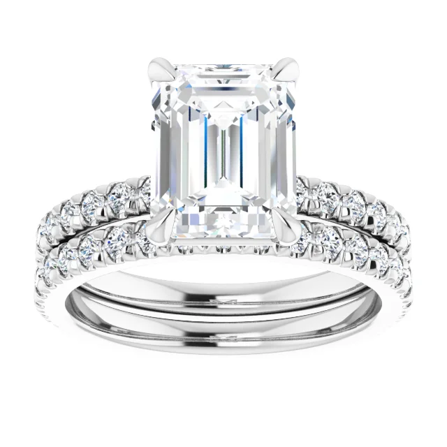 Chloe French Set Lab Diamond Ring