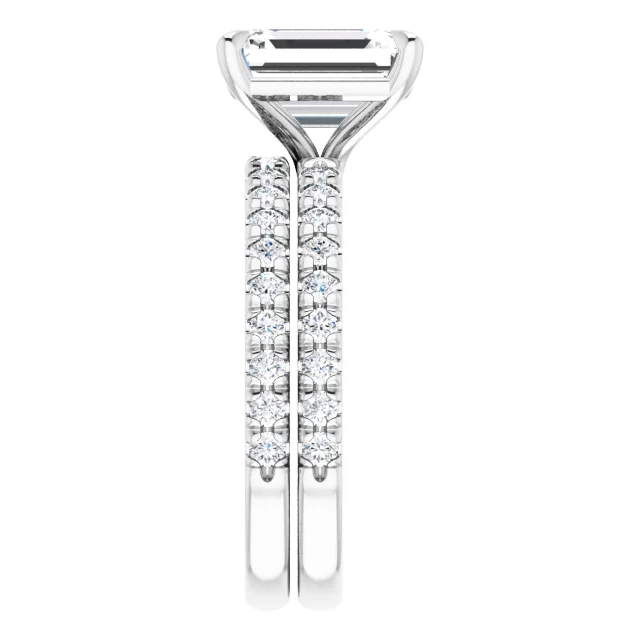 Chloe French Set Lab Diamond Ring