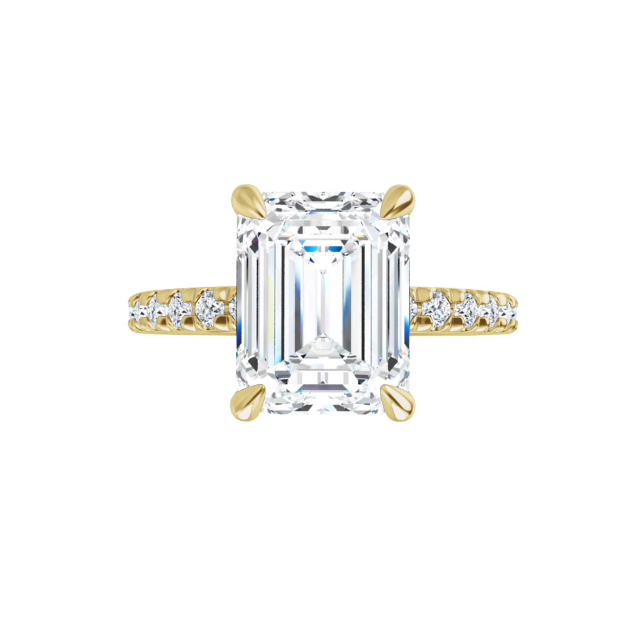 Chloe French Set Lab Diamond Ring