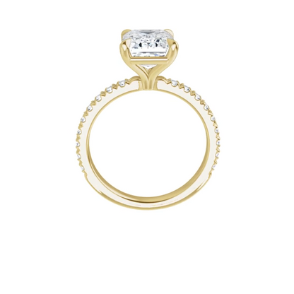 Chloe French Set Lab Diamond Ring