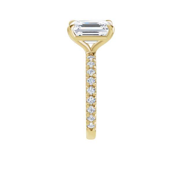 Chloe French Set Lab Diamond Ring