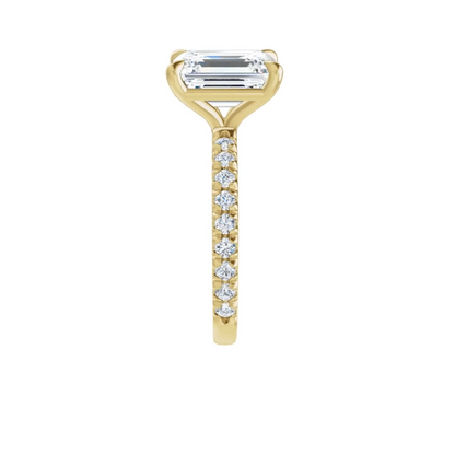 Chloe French Set Lab Diamond Ring
