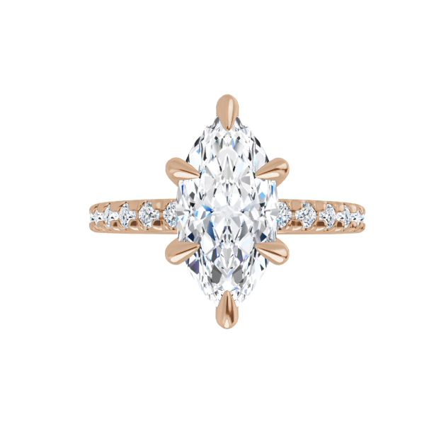 Chloe French Set Lab Diamond Ring