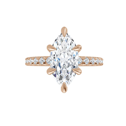 Chloe French Set Lab Diamond Ring