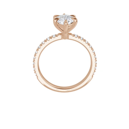 Chloe French Set Lab Diamond Ring