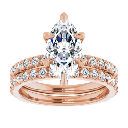 Chloe French Set Lab Diamond Ring
