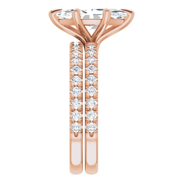 Chloe French Set Lab Diamond Ring