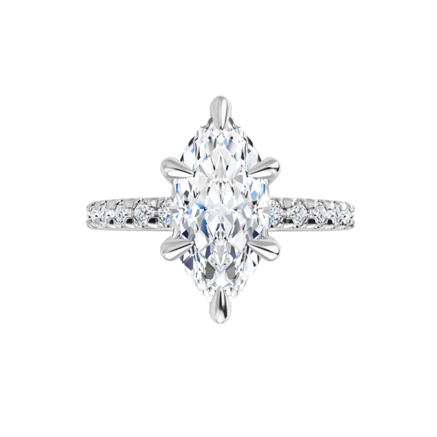 Chloe French Set Lab Diamond Ring