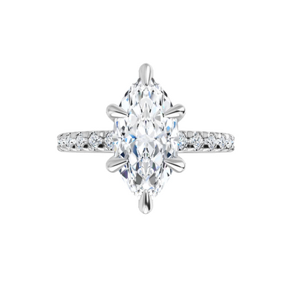 Chloe French Set Lab Diamond Ring