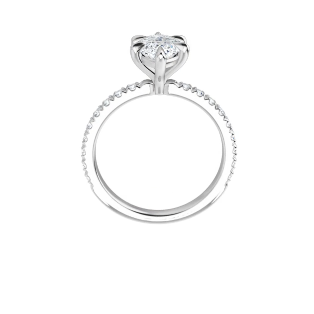 Chloe French Set Lab Diamond Ring