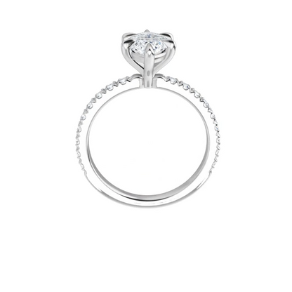 Chloe French Set Lab Diamond Ring