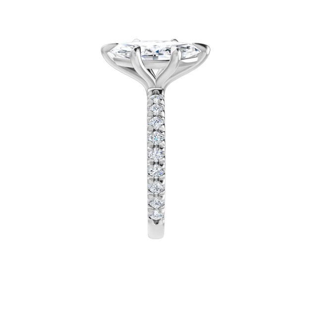 Chloe French Set Lab Diamond Ring