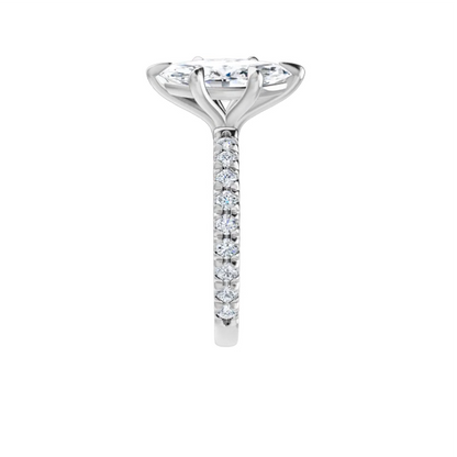 Chloe French Set Lab Diamond Ring