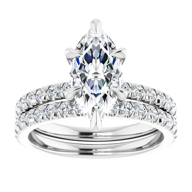 Chloe French Set Lab Diamond Ring