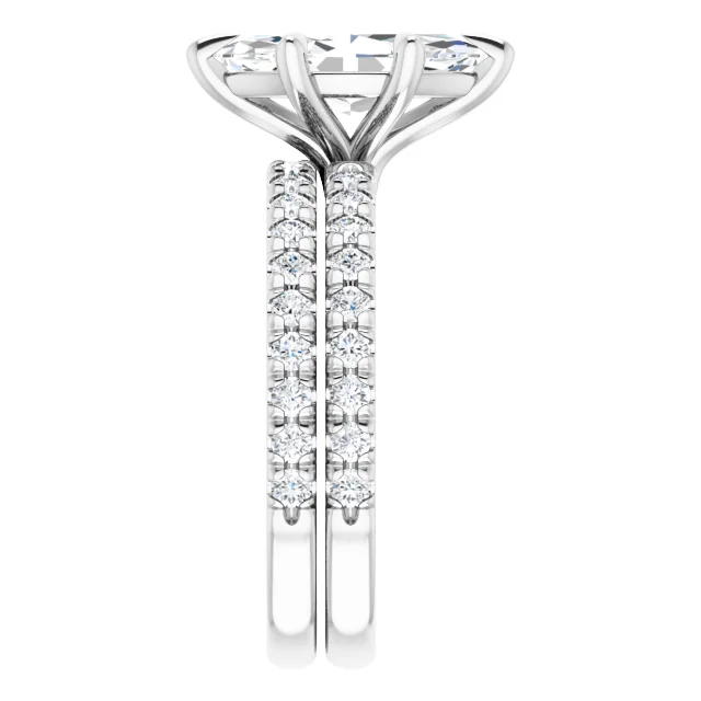 Chloe French Set Lab Diamond Ring