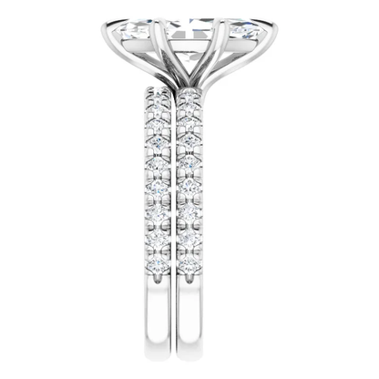 Chloe French Set Lab Diamond Ring