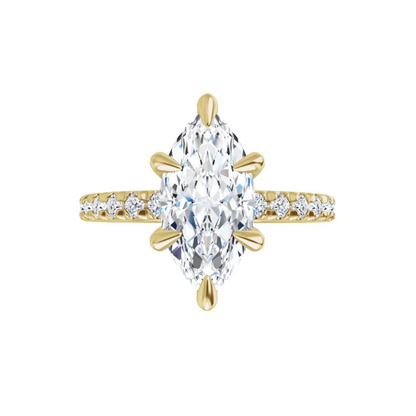 Chloe French Set Lab Diamond Ring