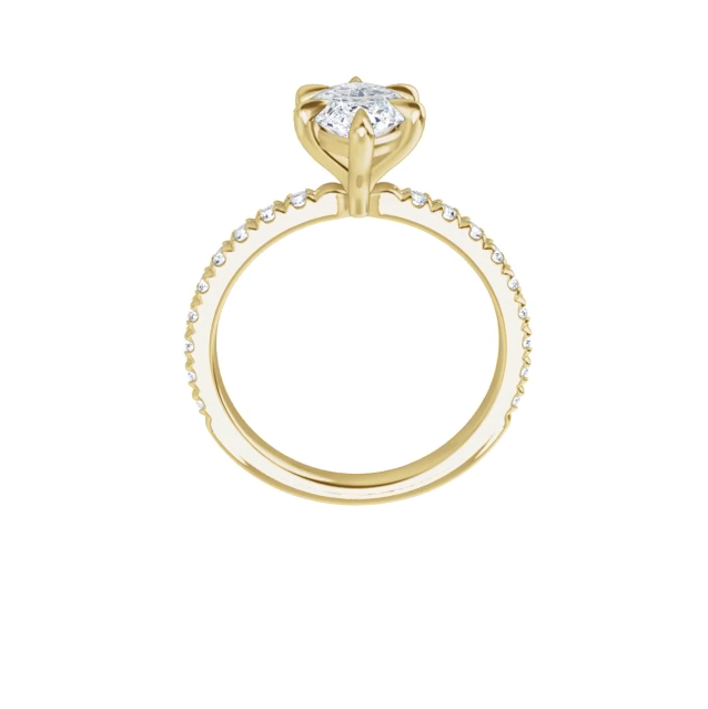 Chloe French Set Lab Diamond Ring