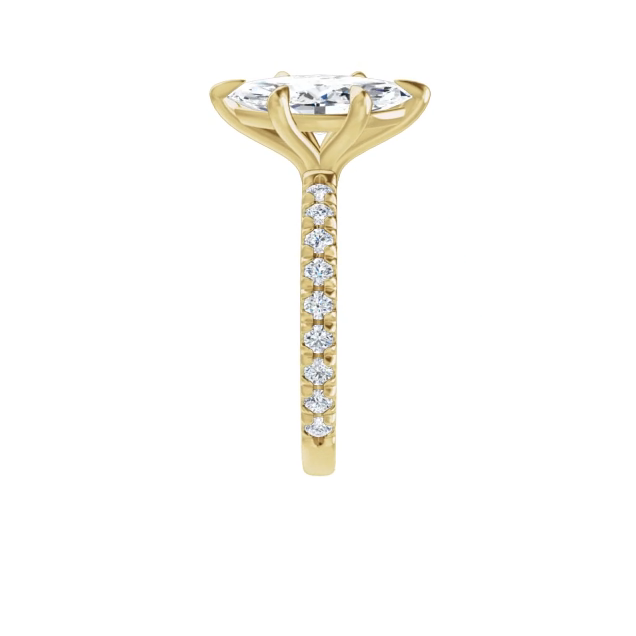 Chloe French Set Lab Diamond Ring