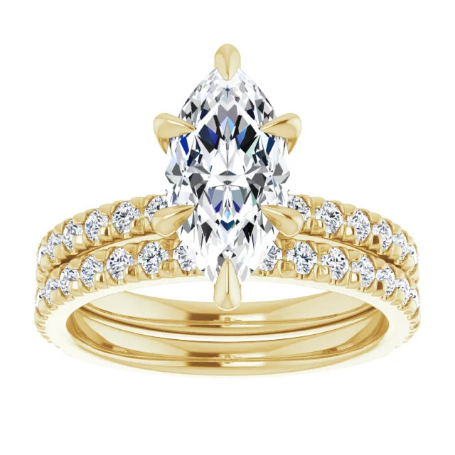 Chloe French Set Lab Diamond Ring