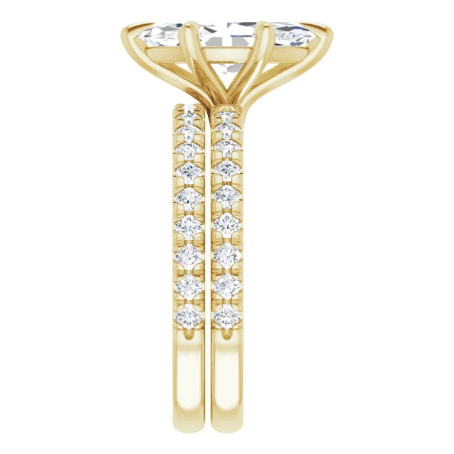 Chloe French Set Lab Diamond Ring