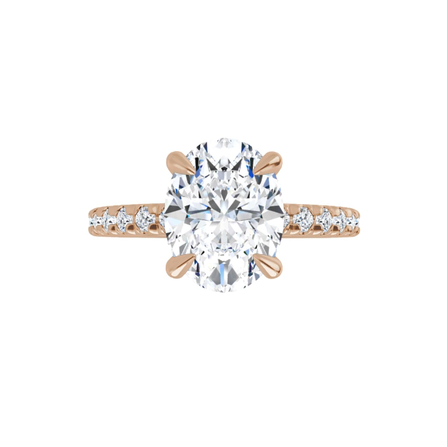 Chloe French Set Lab Diamond Ring