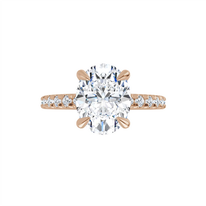 Chloe French Set Lab Diamond Ring