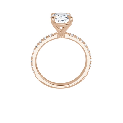 Chloe French Set Lab Diamond Ring