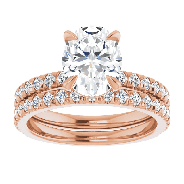 Chloe French Set Lab Diamond Ring