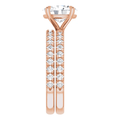 Chloe French Set Lab Diamond Ring