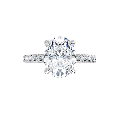 Chloe French Set Lab Diamond Ring