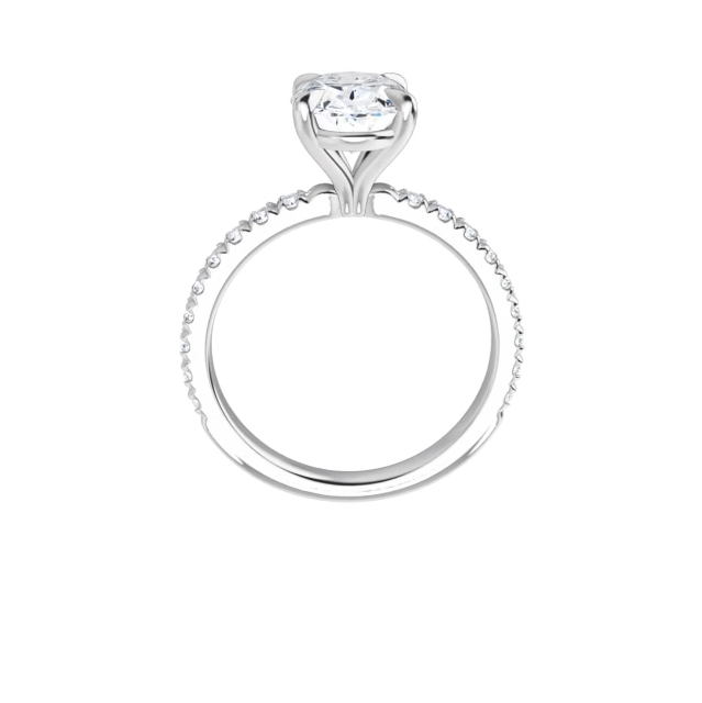 Chloe French Set Lab Diamond Ring