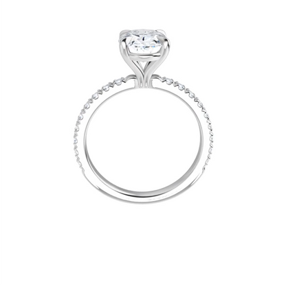 Chloe French Set Lab Diamond Ring
