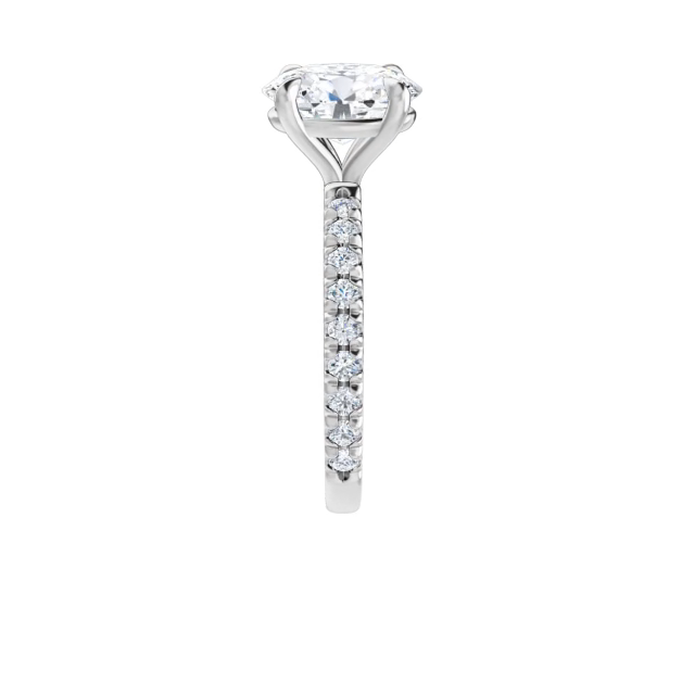 Chloe French Set Lab Diamond Ring
