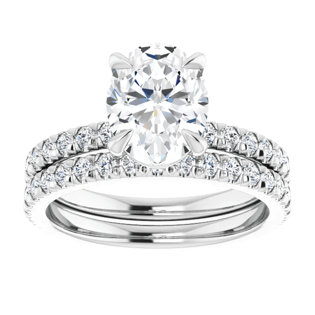 Chloe French Set Lab Diamond Ring