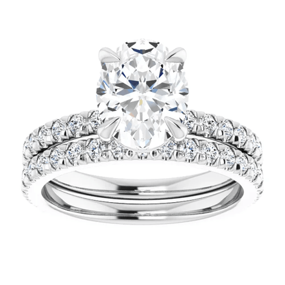 Chloe French Set Lab Diamond Ring