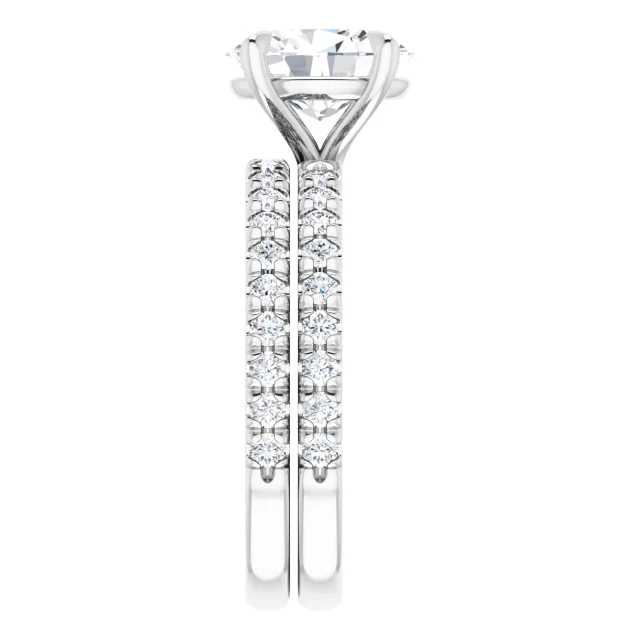 Chloe French Set Lab Diamond Ring