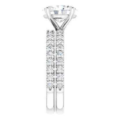 Chloe French Set Lab Diamond Ring