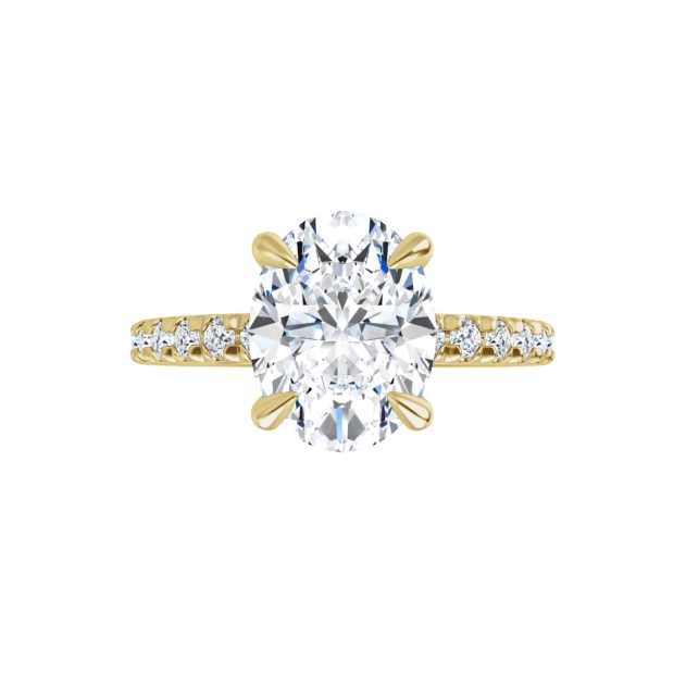 Chloe French Set Lab Diamond Ring